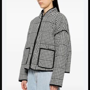 Free People Chloe Jacket - Quilted Gingham 🖤🤍